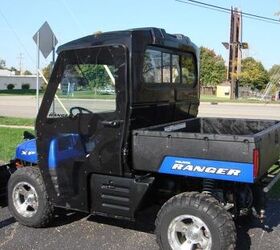 2008 polaris ranger xp limited edition w full cab and plow excellent