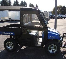 2008 polaris ranger xp limited edition w full cab and plow excellent