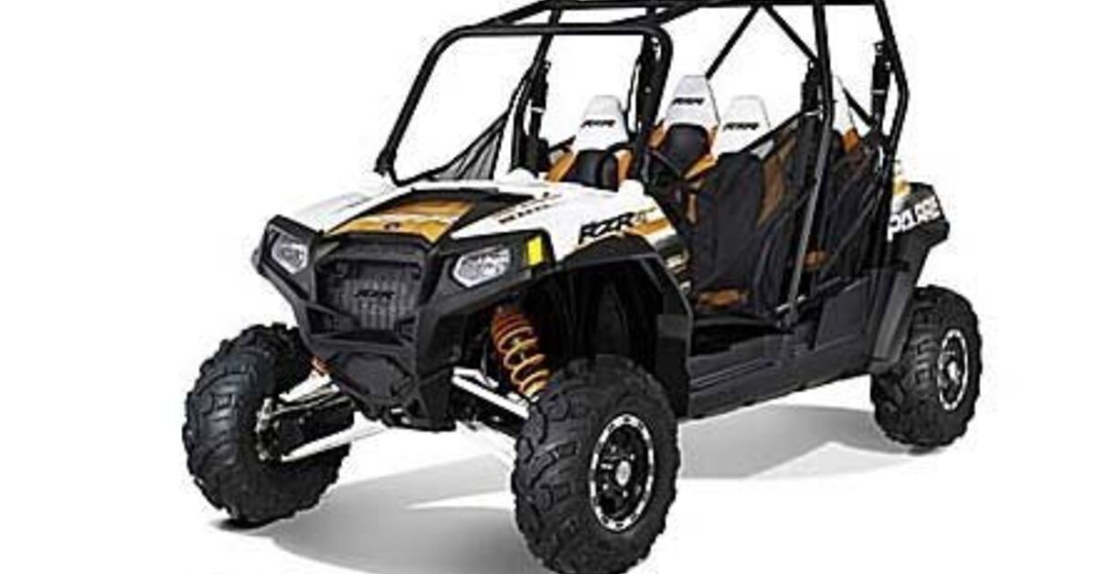 2012 Polaris Ranger RZR 4 800 EPS White / Orange Madness Robby Gordon ...