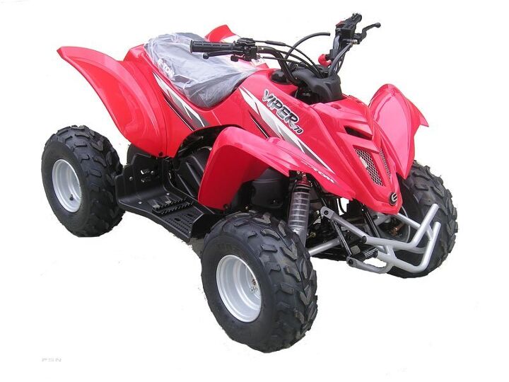 the viper 70 silver series youth atv has arrived the epa approved 4 stroke viper