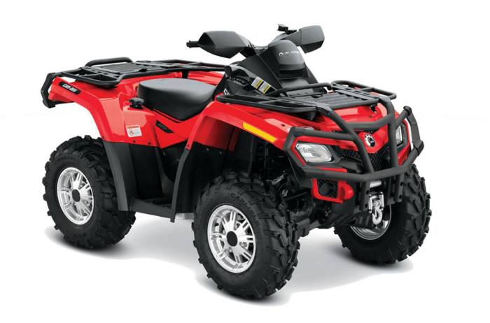 brand new red 2011 outlander 650 x with factory warranty