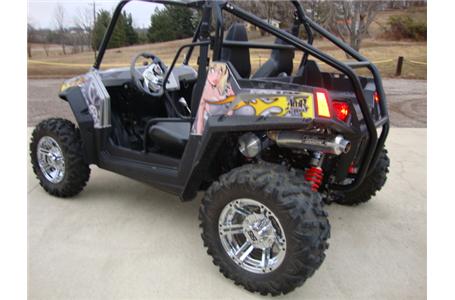 the rzr s you see here has been modified with an awesome throaty sounding looney