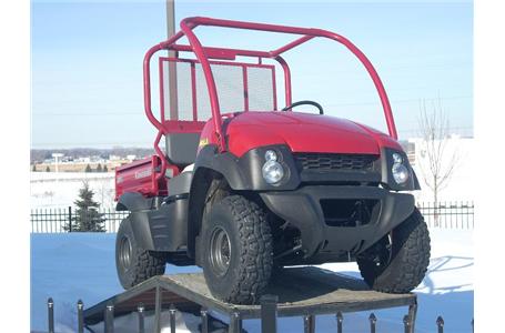 2007 kawasaki mule 610 4x4 red low hours excellent condition