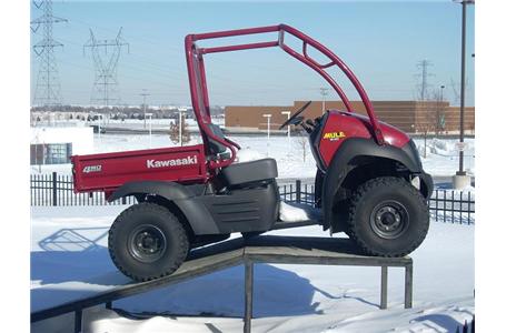 2007 kawasaki mule 610 4x4 red low hours excellent condition