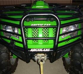 this arctic cat 400 is a hoss with a tall stance and long travel suspension it is