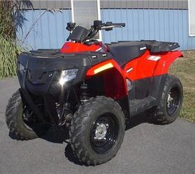 here is a deal this is a new sportsman 300 we have used it as a demo unit and