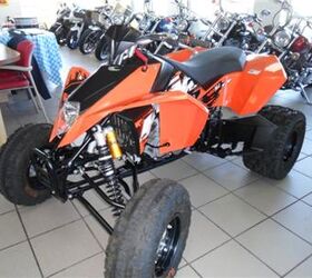 this atv is a new non current ktm msrp 10698 00 now only 8499 00 only one