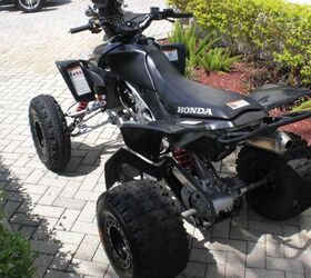 very clean trx 450r kickstart razr tires yoshimura exhaust very quick