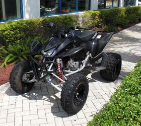 very clean trx 450r kickstart razr tires yoshimura exhaust very quick