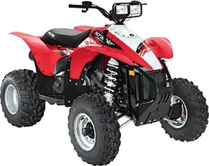 Brand New RED/WHITE 2009 500 SCRAMBLER With Factory Warranty!