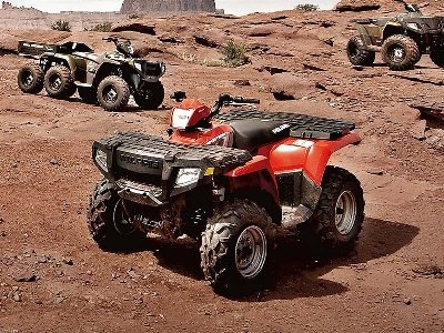best selling automatic 4x4 atvs take the tough sportsman drop in a massive