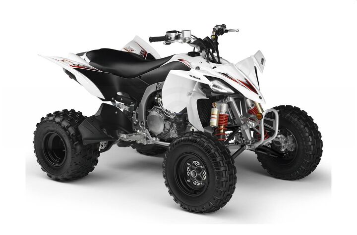 this new x version of the fuel injected yfz450 has a narrow track chassis