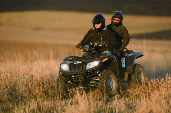 with this atv you can double up the excitement of the outdoors the smooth