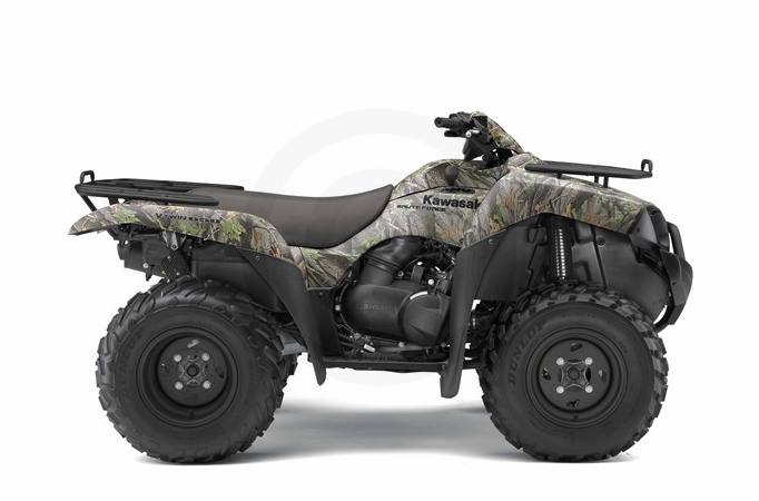 camouflaged atv offers big bore performance at a mid sized