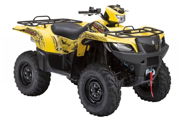 with exceptionally strong low end and mid range torque the suzuki kingquad