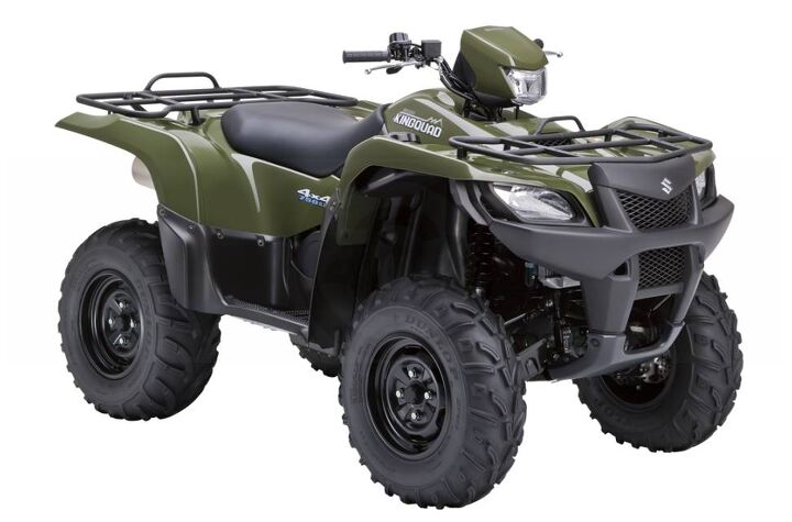 with exceptionally strong low end and mid range torque the suzuki kingquad