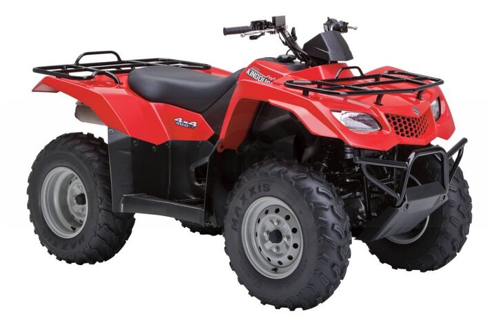 the kingquad 400fs 4x4 semi automatic has a five speed transmission with