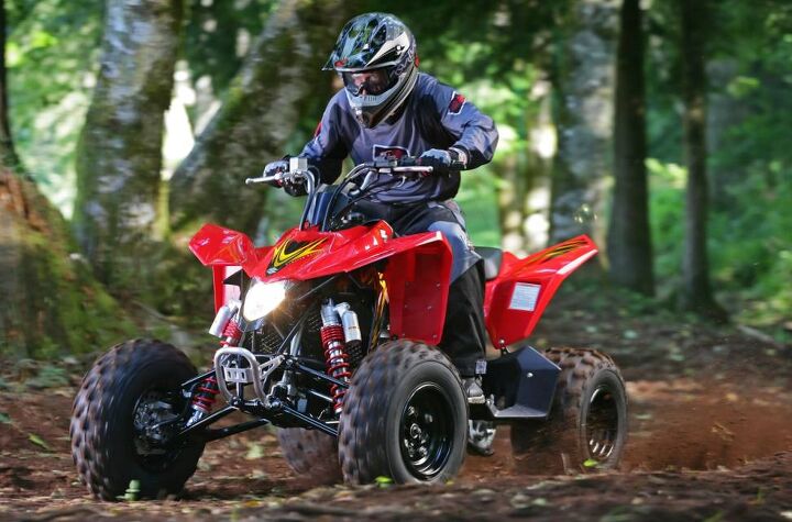 for 2009 the lightning quick quadsport z400 features a new suzuki fuel