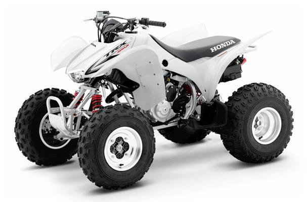 the trx300x is endowed with a 282cc honda sohc engine push button electric