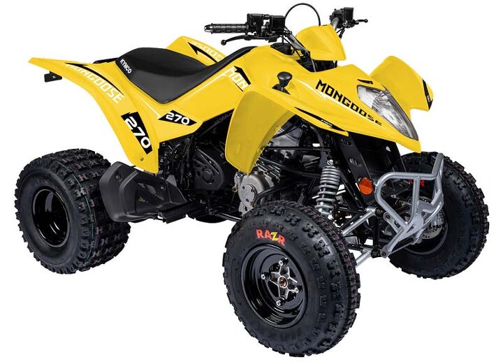 kymco atvs and utvs models prices specs and reviews, Kymco Mongoose 270