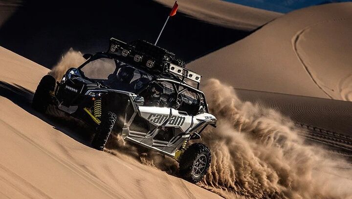 honda talon 1000x 4 fox live valve vs can am maverick x3 max turbo by the numbers, Can Am Maverick X3 MAX Turbo Action