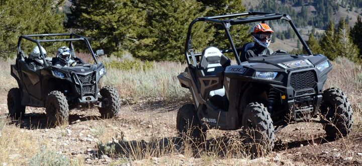 2020 can am maverick trail 1000 dps vs polaris rzr 900 premium, 2020 Can Am Trail 1000 and Polaris RZR 900 Action