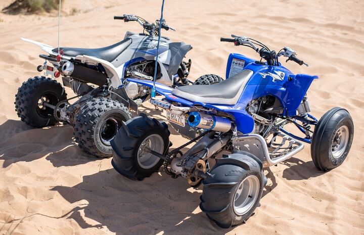 2019 yamaha yfz450r vs 2006 yamaha yfz450, Yamaha YFZ450R and YFZ450 Rear