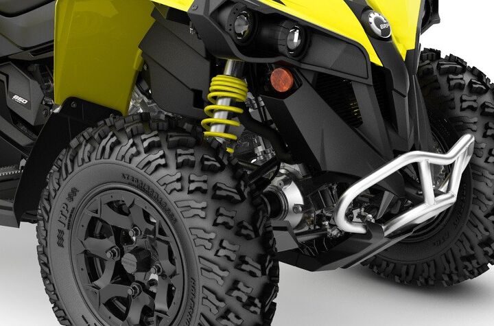 2020 polaris scrambler 850 vs can am renegade 850 by the numbers, Can Am Renegade 850 Front Suspension