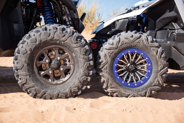 yamaha yxz1000r turbo vs polaris rzr pro xp, Maxxis Carnivore vs Maxxis Bighorn