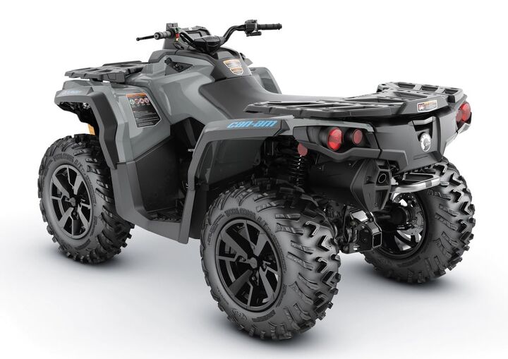 2021 can am outlander 650 dps vs suzuki kingquad 750axi power steering by the, 2021 Can Am Outlander 650 DPS Rear