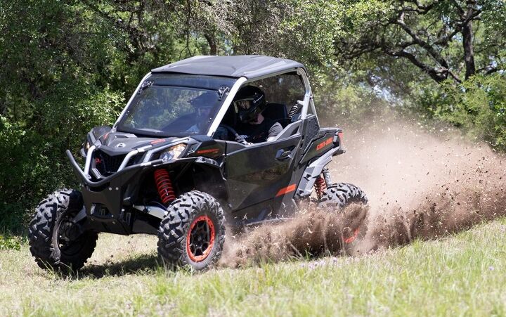 polaris rzr trail s 1000 ultimate vs can am maverick sport x xc 1000r by the, Can Am Maverick Sport X XC 1000R Side