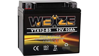 Weize YTX-12BS AGM Motorcycle Battery
