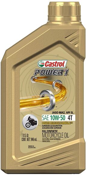 Editor's Choice: Castrol Power 1 10W-50 Synthetic Motorcycle Oil