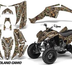 Best Camo Decal Kit: AMR Racing ATV Graphics Kit - Woodland Camo
