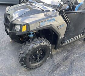 only 654 miles power steering 2500lb polaris winch roof windshield side view