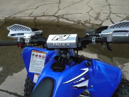 yamaha raptor 250 project part 4, Flexx handlebars are the first things we d add to any stock sport quad