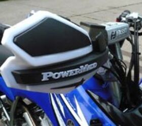 yamaha raptor 250 project part 4, PowerMadd handguards keep your hands safe while you ride