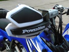 yamaha raptor 250 project part 4, PowerMadd handguards keep your hands safe while you ride