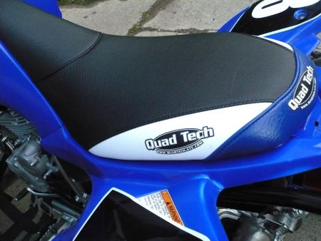 yamaha raptor 250 project part 4, Quad Tech s seat cover combines good looks and extra traction