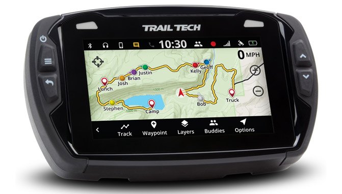 trail tech voyager pro atv gps keeps you on the right path