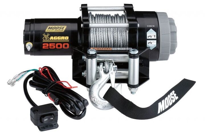 Moose ATV winches come with a capacity of 2500, 3500 or 4500 lbs.