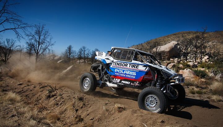 polaris honda win big at baja 1000