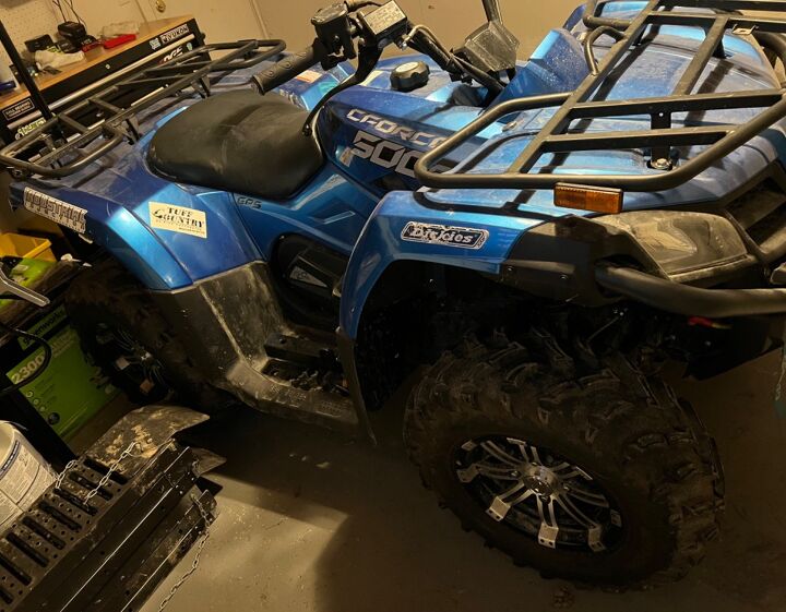 cfmoto 500s with plow