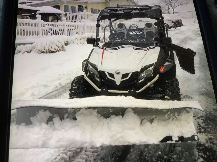 utv zforce 800 ex with snow plow
