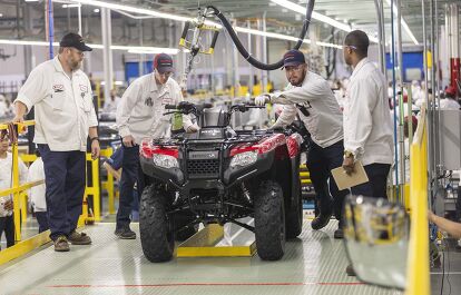 Honda Kicks Off FourTrax Rancher ATV Production In North Carolina