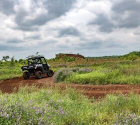 fast quiet and a little bit weird polaris kinetic xp first drive, Despite my best efforts to turn like the rider ahead of me above the XP executed a graceful and oddly quiet 180 degree pirouette on the muddy two track Photo William Roberson