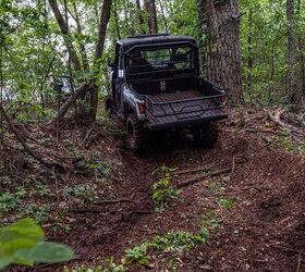 fast quiet and a little bit weird polaris kinetic xp first drive, Mud tight tracks and steep approaches were no problem for the Kinetic XP Photo Polaris
