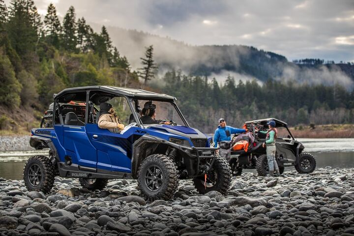 polaris announces new updates for popular utv models in 2024, While the General Xp 1000 lineup didn t get any notable changes for the year the Premium and Ultimate packages are available in the new Matte Silver Quartz and Polaris Blue