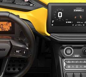 Can-Am's 10.25" infotainment system is more than a glorified stereo controller and gauge cluster. It also give drivers the ability to custom set suspension, power steering, drive setting and more in addition to being a top notch GPS system.