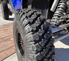 We ran the majority of this test on a 35 inch Valor Alpha tire, after having done some baseline runs with the stock Maxxis tires. It improved ride quality with both tire sets.